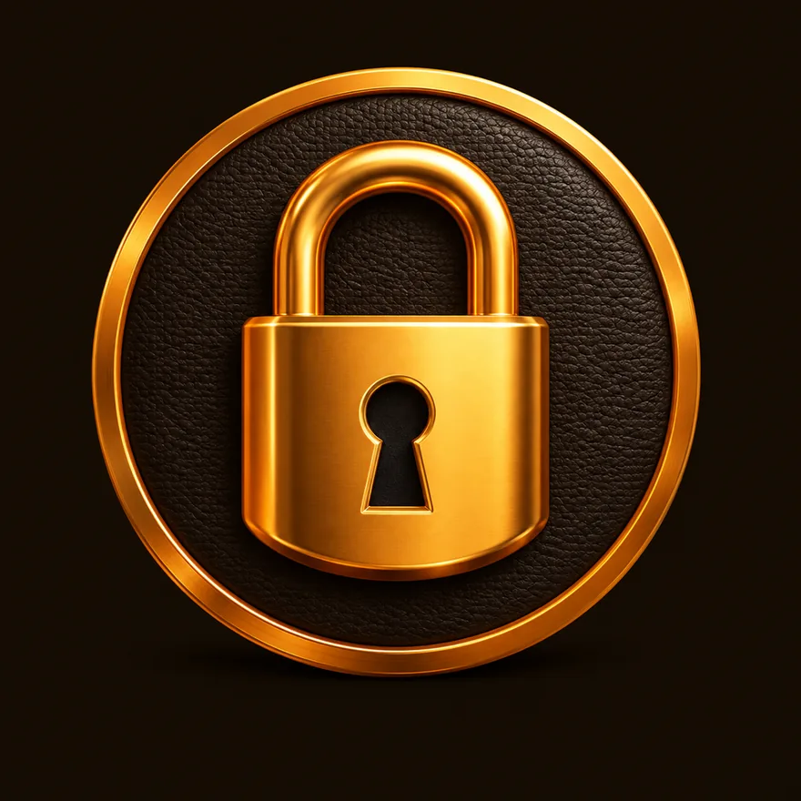 Padlock emblem — Stay