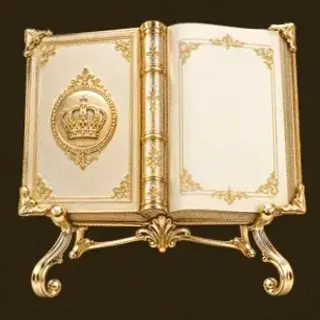 Ornate open book — Stay